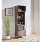 Bakers Rack, Kitchen Display Storage Cabinet Dark Taupe Livingsource