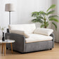 [Video]50*43" Oversized Chenille Single Sofa Chair,Wide and Deep Seat Accent Chair,Modern Upholstered Comfy Armchair,Color Blocking Couch Lounge with Pillows for Living Room,Apartment,Bedroom,3 Colors Livingsource
