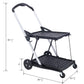 Collapsible Utility Cart Multi Use Functional Collapsible Shopping Carts 2-Tier Collapsible Shopping Cart with Baskets Carrito para Supermercado con Ruedas Livingsource