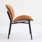 Mid-Century Modern Shell Chair Single Side Chair Tripod,Orange fabric Lounge Chair in Walnut Finish Comfortable Backrest,Orange color,SW1871OG Livingsource