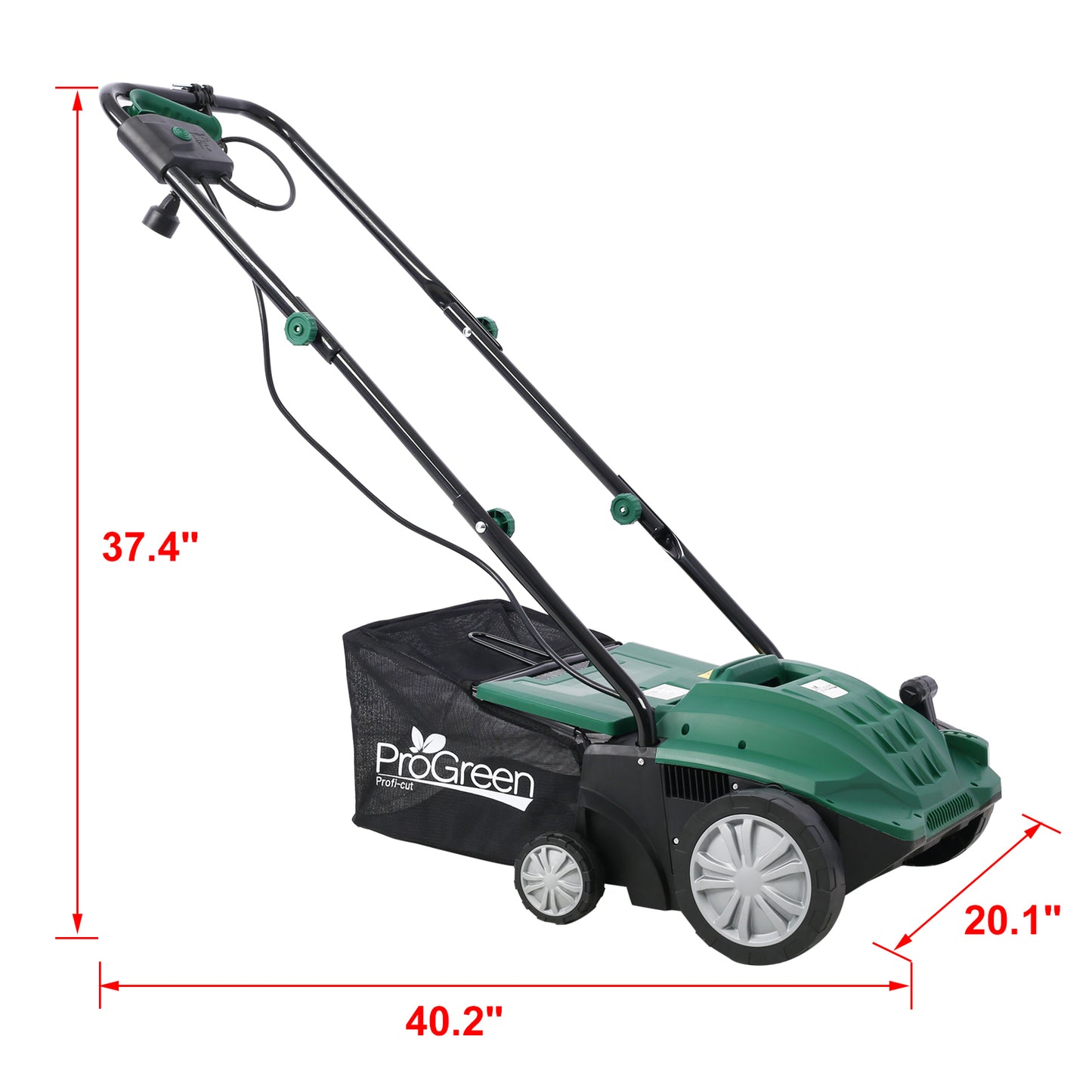 Garden Scarifier, 2-in-1 13INCH Dethatcher Scarifier,12 Amp Electric Lawn Dethatcher,Removable Collection Bag extra large 31.7QT