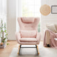 Rocking Chair Nursery, Modern Rocking Chair with High Backrest Livingsource