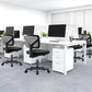 Sweetcrispy Armless Desk Chair Small Home Office Chair with Lumbar Support Livingsource