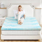 Memory Foam Cooling Gel Swirl Infused Bed Topper for Back Pain,2 Inches,Queen Livingsource
