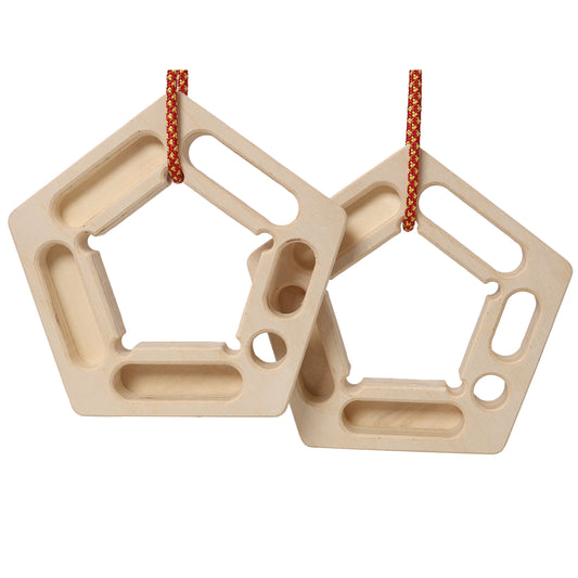 2PACK Climbing Hangboard Rock Climbing Training,Rock Climbing Fingerboard, Wooden Climbing Board Trainer for Strengthen Fingers and Grip SolidRoot Buy Furniture USA