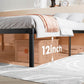 Heavy Duty Metal Bed Frame with Sturdy Steel Slat Support,QUEEN - SolidRoot Buy Furniture USA
