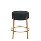 24" Tall, Round Bar Stools, Set of 2 - Contemporary upholstered dining stools for kitchens, coffee shops and bar stores - Includes sturdy hardware support legs Livingsource