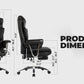 Office Chair, Big and Tall Executive Office Chair with Footrest, Leather Computer Chair, Ergonomic Reclining Chair High Back, Large Home Office Chair (Black) Livingsource