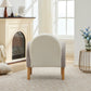 Accent Chair Sofa, Toddler Fabric with Solid Wooden Frame,Rainbow Design Livingsource