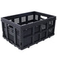 Collapsible Utility Cart Multi Use Functional Collapsible Shopping Carts 2-Tier Collapsible Shopping Cart with Baskets Carrito para Supermercado con Ruedas Livingsource