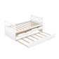 Multi-Functional Daybed with Drawers and Trundle, White - SolidRoot Buy Furniture USA