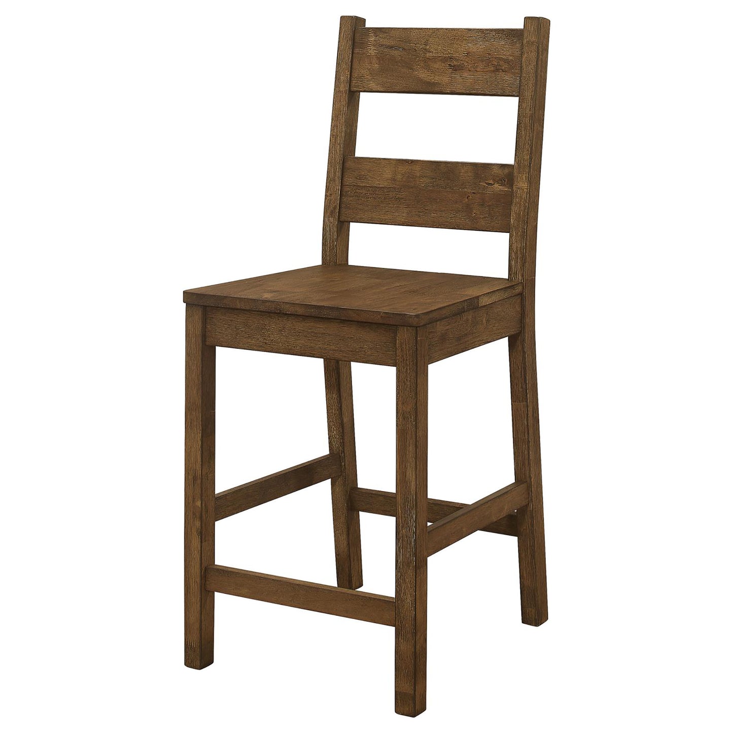 Rustic Golden Brown Ladder Back Counter Height Stools (Set of 2)