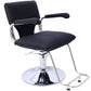 Stainless steel frame,Fashion style Hair Salon Chair Styling Heavy Duty Hydraulic Pump Barber Chair Beauty Shampoo Barbering Chair for Hair Stylist Women Man,with Barber Cape (Black) Livingsource
