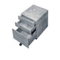 Jurgen Faux Concrete & Silver Finish File Cabinet Livingsource