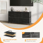 Sweetcrispy Dresser for Bedroom Storage Drawers Fabric Storage Tower with 5 Drawers, Chest of Drawers with Fabric Bins - SolidRoot Buy Furniture USA