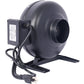 4-Inch 203 CFM Inline Duct Fan: Air Circulation Vent Blower for Hydroponics, Basements, and Kitchens Livingsource