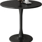 Modern Round Dining Table, ∅31.5'' Kitchen Dining Room Furniture, Coffee Table, Leisure Table, Living Room Table, Black, Christmas Gifts, Christmas Selections Livingsource