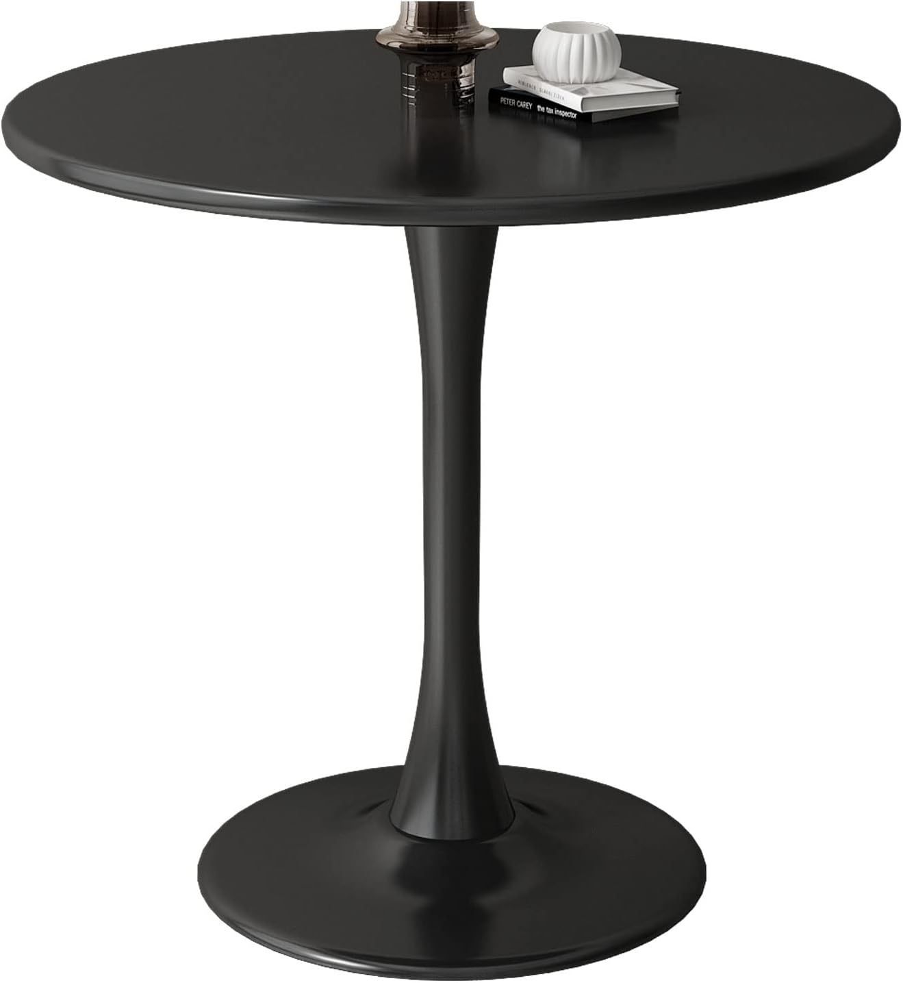 Modern Round Dining Table, ∅31.5'' Kitchen Dining Room Furniture, Coffee Table, Leisure Table, Living Room Table, Black, Christmas Gifts, Christmas Selections