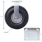 4PCS 10IN CASTER pneumatic tire(2PCS SWIVEL+2PCS RIGID), Caster Wheel, Swivel Plate, Steel Hub with Ball Bearings, 5/8-Inch Bore Centered Axle -black Livingsource