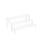 4 Tier Glass Display Cabinet, Double Door Glass Cabinet with Two Locks, Floor Standing Storage Cabinet with 6 Acrylic Shelves for Living Room, Bedroom and Office, White, 31.5"L x 14.2"W x 65.1"H Livingsource