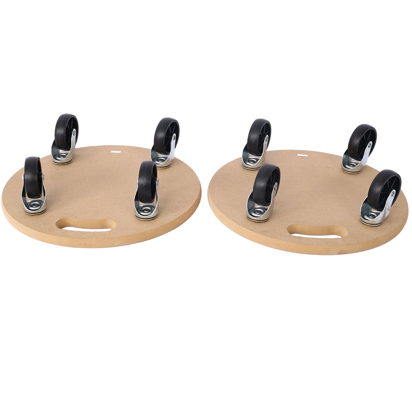 Furniture Moving Dolly, Heavy Duty Wood Rolling Mover with Wheels for Piano Couch Fridge Heavy Items, Securely Holds 500 Lbs (2pcs 15" Round Platform) - SolidRoot Buy Furniture USA