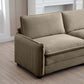 Comfortable Single Deep Seat Sofa With One Pillow, Suitable for Living Room and Bedroom, Club Multiple Occasions,Came Corduroy Livingsource