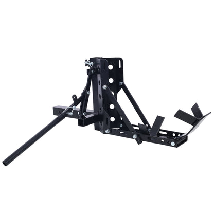 800LBS Motorcycle Trailer Hitch Scooter Hauler Mount Rack 2' Motorcycle Tow Carrier Receiver Heavy Duty Steel Livingsource