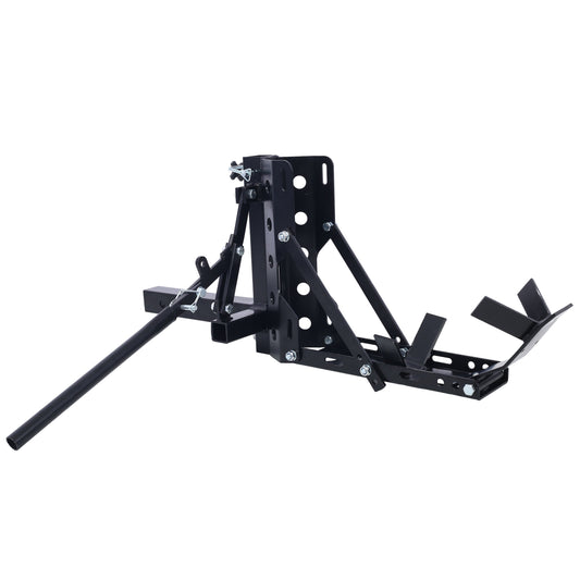 800LBS Motorcycle Trailer Hitch Scooter Hauler Mount Rack 2' Motorcycle Tow Carrier Receiver Heavy Duty Steel Livingsource