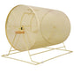 Raffle Drum,Holds 10000 Tickets or 300 Ping Pong Balls, Metal Lottery Spinning Drawing with Wooden Turning Handle, 14.8 x Ø21.26 inch Brass Plated Raffle Ticket Spinning Cage, for Bingo Ballot Livingsource
