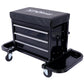 350-Pound Capacity Garage Glider Rolling Tool Chest Seat - SolidRoot Buy Furniture USA