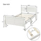 Wood Platform Bed Twin Bed Frame Mattress Foundation Sleigh Bed with Headboard/Footboard/Wood Slat Support - SolidRoot Buy Furniture USA