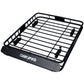 Rooftop Cargo Carrier Basket Motoring Roof Rack,Top Mount Roof Rack 42" black steel - SolidRoot Buy Furniture USA