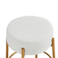24" Tall, Round Bar Stools, Set of 2 - Contemporary upholstered dining stools for kitchens, coffee shops and bar stores - Includes sturdy hardware support legs Livingsource