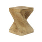 MGO Twist Shape Side Table, Wood-like texture, Natural Color Livingsource