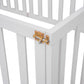 Twin Size Wood Floor Bed Frame with Fence and Door, White(OLD SKU :WF289661AAK) - SolidRoot Buy Furniture USA