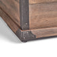 Outdoor Patio Concrete Fire table, Rectangle Gas Burning 56-Inch Fire Pit - 50,000 BTU, Wood Pattern Fire Table, Brown (Tank Cover not Included) - SolidRoot Buy Furniture USA