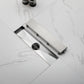 12 Inches Linear Shower Drain with Removable Cover, 304 Stainless Shower Drain  Included Hair Strainer and Leveling Feet - SolidRoot Buy Furniture USA