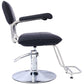 Stainless steel frame,Fashion style Hair Salon Chair Styling Heavy Duty Hydraulic Pump Barber Chair Beauty Shampoo Barbering Chair for Hair Stylist Women Man,with Barber Cape (Black) Livingsource