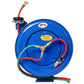 Welding Hose Reel Retractable 1/4 Inch x 50Foot Twin Oxygen Acetylene Rubber Hoses STD Duty Max 200PSI Heavy Duty Industrial Single Arm Construction Livingsource