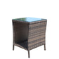 Outdoor patio Furniture 1 Coffee Table with clear tempered glass Livingsource