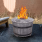 Smokeless Firepit With Wood Pellet/Twig/Wood As The Fuel, Wood Look Livingsource