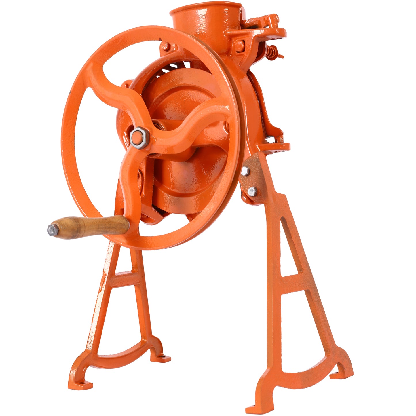 Hand Corn Sheller Heavy Duty Shelling Machine Manual Farm Corn Thresher Corn Remover Tools Hand Sheller with Wooden Handle Cast Iron Manual Thresher