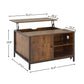 Height-adjustable Coffee Table, Multi-purpose Coffee Table With Hidden Compartments, Modern Height-adjustable Dining Table Livingsource
