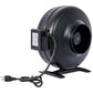 6-Inch 412 CFM Inline Duct Fan: Air Circulation Vent Blower for Hydroponics, Basements, and Kitchens Livingsource