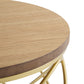 Golden Side table [MDF TOP+ METAL FRAME] Livingsource