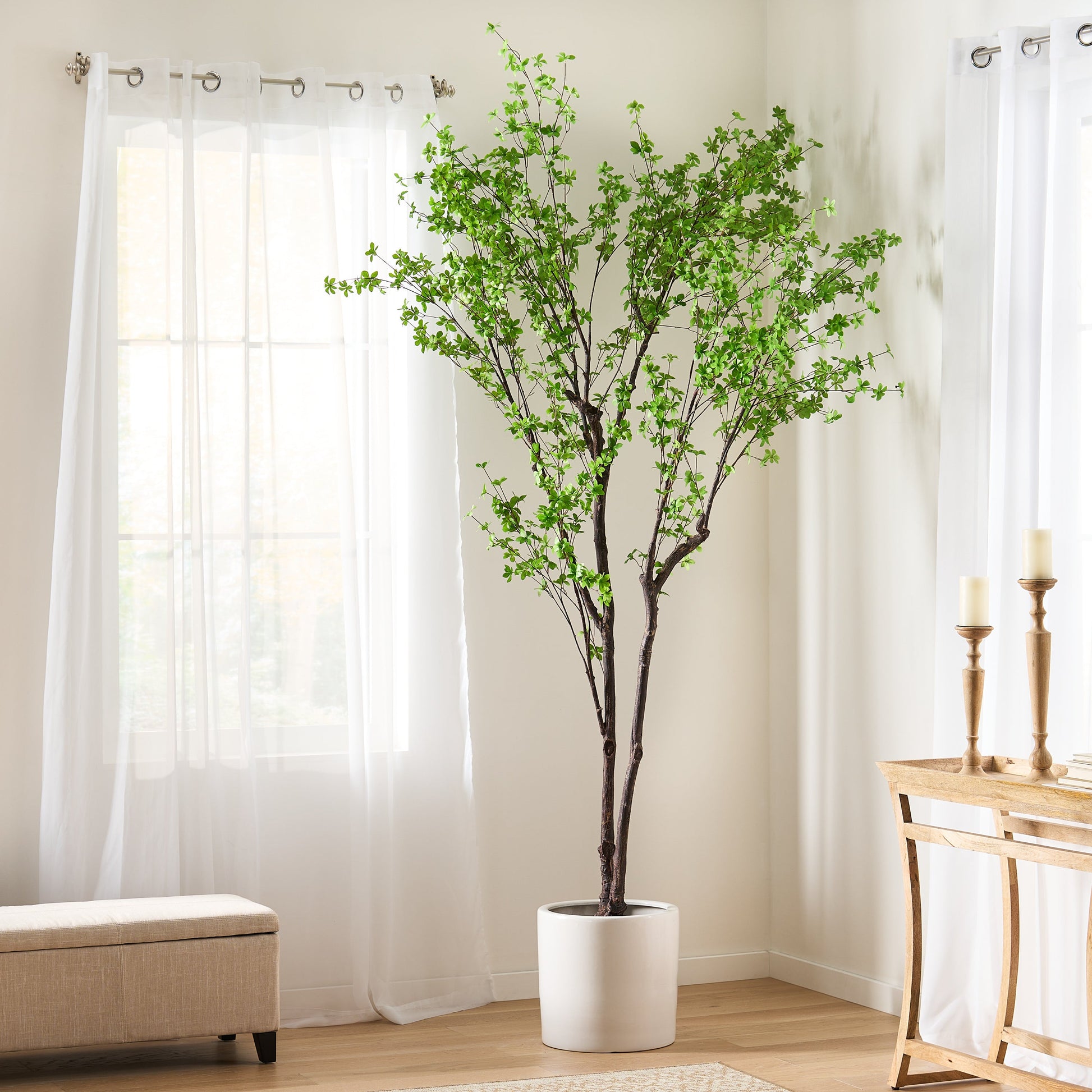 300CMARTIFICIAL DISC LEAF TREE SolidRoot Buy Furniture USA