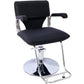 Stainless steel frame,Fashion style Hair Salon Chair Styling Heavy Duty Hydraulic Pump Barber Chair Beauty Shampoo Barbering Chair for Hair Stylist Women Man,with Barber Cape (Black) Livingsource