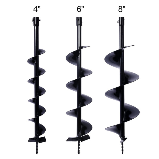 Auger Drill Bit for Planting Hole, Bulb Bedding Digging Post Hole Planting Tool for 3/4' Shaft Auger,Hole Digger Replacement Auger Bits Earth Auger Digging Bit 4IN+6IN+8IN SolidRoot Buy Furniture USA