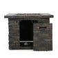 35" SQUARE MGO FIRE PIT - 40000 BTU. - SolidRoot Buy Furniture USA