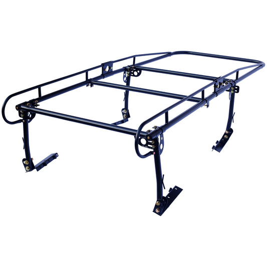 1000 LBS Adjustable Truck Contractors Rack Ladder Pickup Kayak Lumber Rack Side Bar Long Cab Livingsource